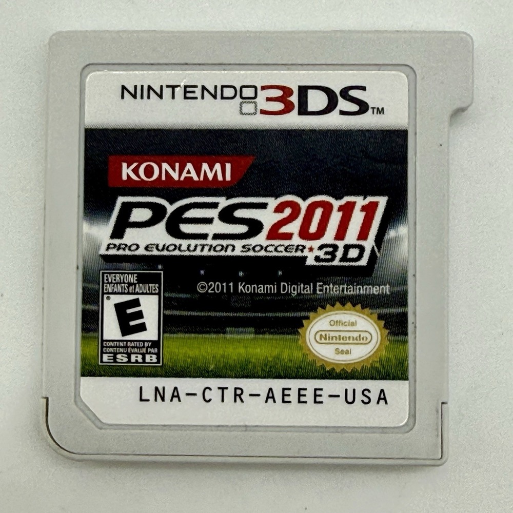 Nintendo 3DS PES 2011 3D Game Cartridge Only  No‎ Case Tested